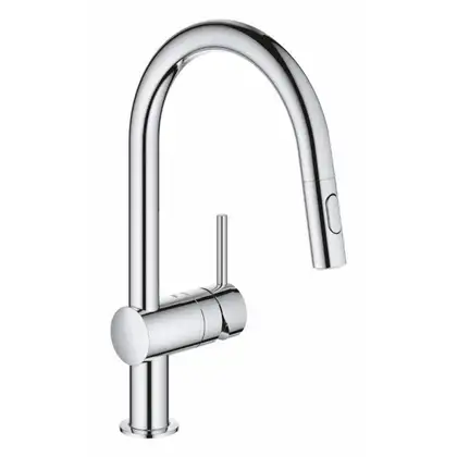 Смеситель для кухни с выдвижным изливом Grohe Minta (цвет - хром) (32321002) фото 16 Aquada.com.ua