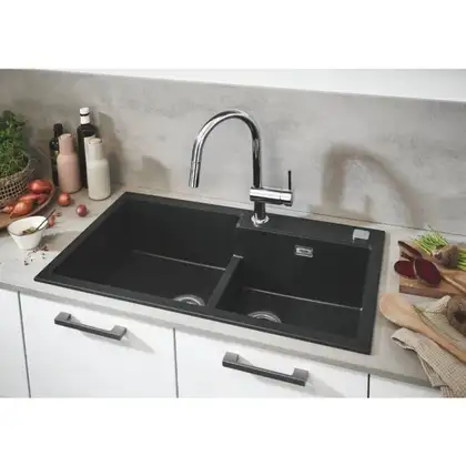 Смеситель для кухни с выдвижным изливом Grohe Minta (цвет - хром) (32321002) фото 18 Aquada.com.ua