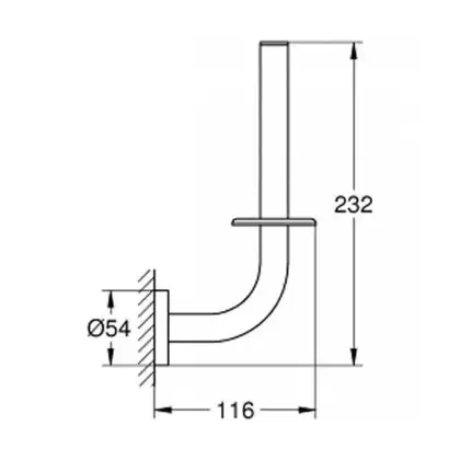 GROHE Держатель для туалетной бумаги Essentials (40385001) фото 7 Aquada.com.ua