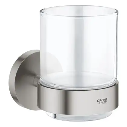GROHE Стакан стеклянный с держателем Essentials (40447001) фото 8 Aquada.com.ua