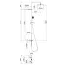 Душевая система с термостатом Bossini Elios (цвет - хром) (L10172 030) фото 2 Aquada.com.ua