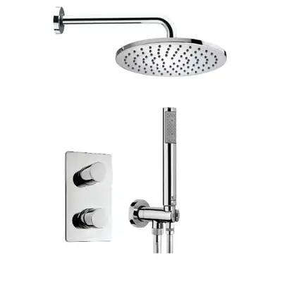 Душевая система скрытого монтажа Bossini Cosmo Tondo (цвет - хром) (M71237) фото 1 Aquada.com.ua