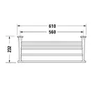 Полочка для полотенец 610 х 232 мм Duravit Starck T, хром (0099441000) фото 2 Aquada.com.ua