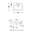Раковина накладнафя на столешницу Duravit Vero 60х46,5 см (0454600000) фото 4 Aquada.com.ua