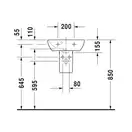 Раковина Duravit Me by Starck 45x32см (0719450000) фото 3 Aquada.com.ua