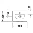 Раковина мебельная Duravit Viu 45 х 32 см (0733450041) фото 3 Aquada.com.ua
