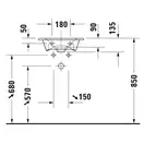 Раковина мебельная Duravit Viu 45 х 32 см (0733450041) фото 4 Aquada.com.ua