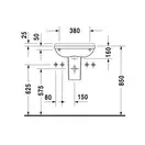 Раковина Duravit Starck 3 50х26 см (отв. для смесителя справа) (0751500008) фото 3 Aquada.com.ua