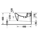 Биде подвесное Duravit Viu (2292150000) фото 4 Aquada.com.ua