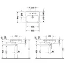 Раковина подвесная Duravit DuraStyle 55 х 44 см (2319550000) фото 5 Aquada.com.ua
