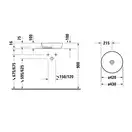 Раковина накладная на столешницу Duravit Cape Cod Ø 43 см (2328430000) фото 2 Aquada.com.ua