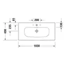 Раковина мебельная Duravit Viu 103 х 49 см (2344100000) фото 3 Aquada.com.ua