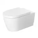 Унитаз подвесной Rimless (безободковый) Duravit Me by Starck с сиденьем (45290900A11) фото 1 Aquada.com.ua