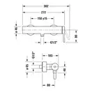 Смеситель для душа Duravit C.1 (цвет - хром) (C14230000010) фото 2 Aquada.com.ua