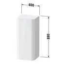 Шкафчик подвесной Duravit Happy D.2 Plus 40 х 36 х h88 см, орех брашированный (HP1260L6969) фото 2 Aquada.com.ua