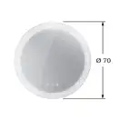 Зеркало с LED подсветкой версия «icon» Duravit Happy D.2 Plus Ø 70 см (HP7485G0000) фото 6 Aquada.com.ua