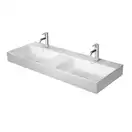 Комплект мебели тумба подвесная с двойной раковиной Duravit XSquare 118,4 х 46 см (XS416402222+23531200141) фото 2 Aquada.com.ua