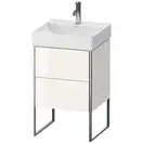 Комплект мебели тумба с раковиной Duravit XSquare 48,4 х 46 см (XS443902222+23535000401) фото 1 Aquada.com.ua