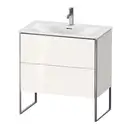 Комплект мебели тумба с раковиной Duravit XSquare 81 х 47,8 см (XS452402222+23448300001) фото 1 Aquada.com.ua