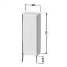 Шкафчик напольный Duravit XViu 50 x 36 х h157 см, чёрный глянцевый (XV1326LB140) фото 3 Aquada.com.ua