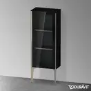 Шкафчик напольный со стеклянными дверцами Duravit XViu 40 x 24 х h113 см, чёрный глянцевый (XV1360LB140) фото 2 Aquada.com.ua