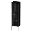 Шкафчик напольный со стеклянными дверцами Duravit XViu 40 x 36 х h157 см, чёрный глянцевый (XV1367LB140) фото 1 Aquada.com.ua