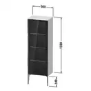 Шкафчик напольный со стеклянными дверцами Duravit XViu 50 x 36 х h157 см, доломитово-серый глянцевый лак (XV1368LB138) фото 2 Aquada.com.ua