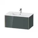 Тумба подвесная под раковину Duravit XViu 81 x 48 см, доломитово-серый глянцевый лак (XV40260B138) фото 1 Aquada.com.ua
