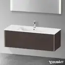 Тумба подвесная под раковину Duravit XViu 121 x 48 см, дуб тёмный брашированный (XV40280B172) фото 2 Aquada.com.ua