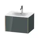Тумба подвесная под раковину Duravit XViu 61 x 48 см, доломитово-серый глянцевый лак (XV40320B138) фото 1 Aquada.com.ua