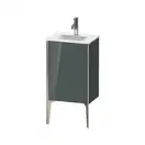 Тумба напольная под раковину Duravit XViu 43 x 31 см, доломитово-серый глянцевый лак (XV4068LB138) фото 1 Aquada.com.ua