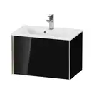 Тумба подвесная компакт, под раковину Duravit XViu 61 x 39 см, чёрный глянцевый (XV40780B140) фото 1 Aquada.com.ua