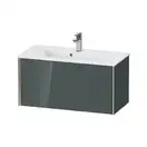 Тумба подвесная компакт, под раковину Duravit XViu 81 x 39 см, доломитово-серый глянцевый лак (XV40790B138) фото 1 Aquada.com.ua