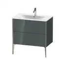 Тумба напольная под раковину Duravit XViu 81 x 48 см, доломитово-серый глянцевый (XV43020B138) фото 1 Aquada.com.ua