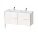 Тумба напольная под раковину Duravit XViu 128 x 48 см, белый глянцевый (XV44850B122) фото 1 Aquada.com.ua