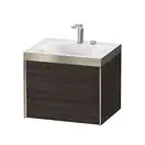 Тумба подвесная с раковиной c-bonded Duravit XViu 60 x 48 см, каштан тёмный (XV4609EB153P) фото 1 Aquada.com.ua