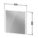 Зеркало с LED подсветкой Duravit XViu 82 х 4 х h80 см, версия "sensor" (XV70320B2B2) фото 6 Aquada.com.ua