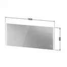 Зеркало с LED подсветкой Duravit XViu 182 х 4 х h80 см, версия "icon" (XV70480B1B1) фото 5 Aquada.com.ua