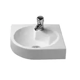 Угловой умывальник Duravit Architec, с 1 отверстием для смесителя (0448450000)