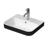 Раковина накладная на столешницу Duravit Happy D.2 Plus 50 х 40 см, белый/антрацит матовый (2360506100)