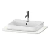 Консоль с 1 одним вырезом Duravit Happy D.2 Plus 65 х 48 см, скавдинавский белый шелковисто-матовый лак (HP031B03939)