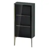 Шкафчик напольный со стеклянными дверцами Duravit XViu 50 x 24 х h113 см, доломитово-серый глянцевый лак (XV1361LB138)