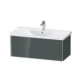 Тумба подвесная под раковину Duravit XViu 101 x 46,9 см, доломитово-серый глянцевый лак (XV40170B138)