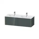 Тумба подвесная под раковину Duravit XViu 128 x 48 см, доломитово-серый глянцевый лак (XV40290B138)