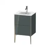 Тумба напольная под раковину Duravit XViu 51 x 42 см, доломитово-серый глянцевый лак (XV40690B138)