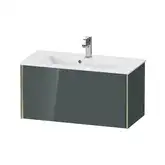 Тумба подвесная компакт, под раковину Duravit XViu 81 x 39 см, доломитово-серый глянцевый лак (XV40790B138)