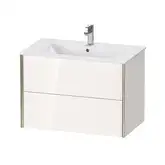 Тумба подвесная под раковину Duravit XViu 81 x 48 см, белый глянцевый (XV41260B122)