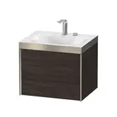 Тумба подвесная с раковиной c-bonded Duravit XViu 60 x 48 см, каштан тёмный (XV4609EB153P)