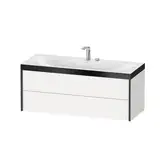 Тумба подвесная с раковиной c-bonded Duravit XViu 120 x 48 см, белый матовый (XV4617EB218P)