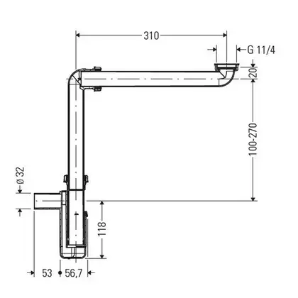 Экономичный сифон Duravit (0050730000) фото 2 Aquada.com.ua